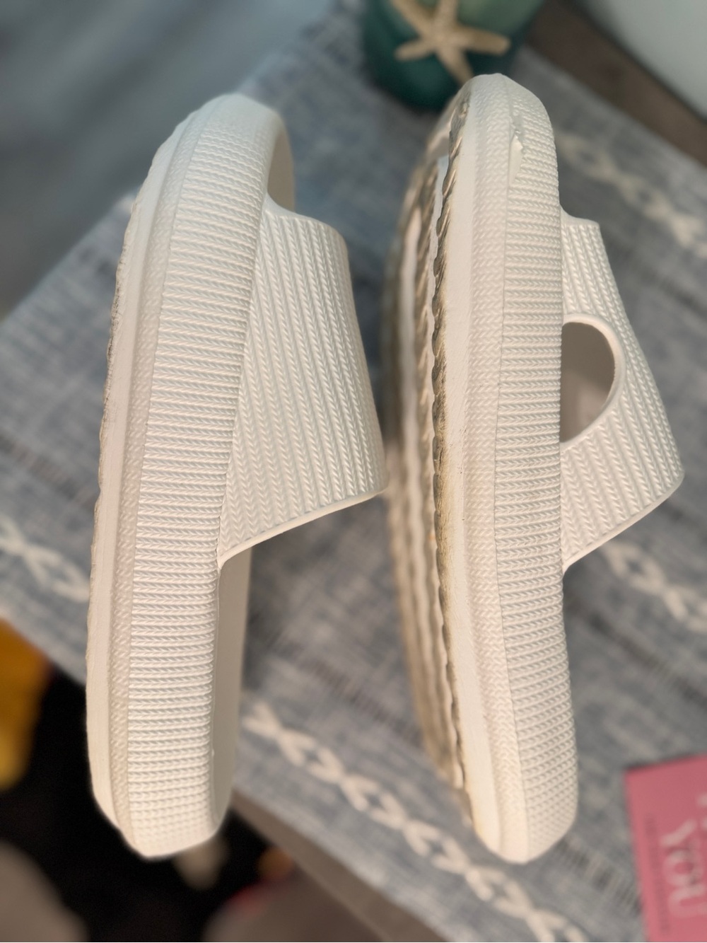 The Cloudies White Slide Mules - Comfortable Women’s Clogs - Picture 13 of 14
